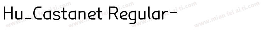 Hu_Castanet Regular字体转换
